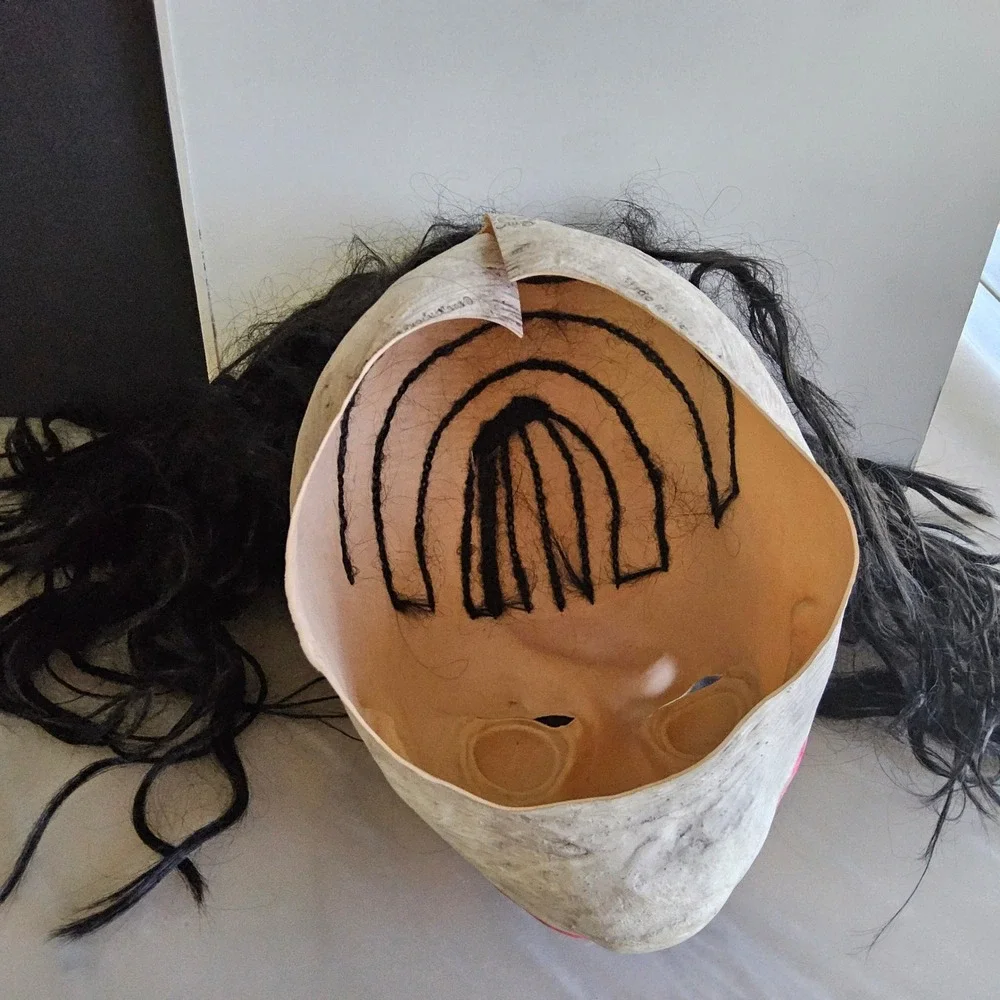 Jeff the Killer Mask Creepy Horror Halloween Costume Mask‎ with Hair